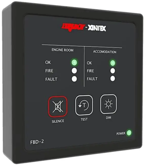 FIREBOY XINTEX FBDb 2 Two Zone Detection and Alarm Panel