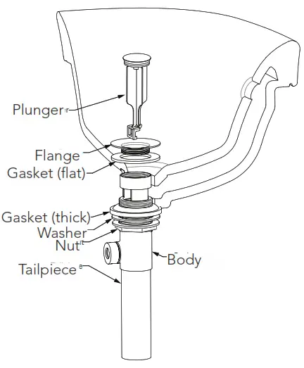 TOTO TL211SD12R Keane Single-Handle Bathroom Sink Faucet - Drain