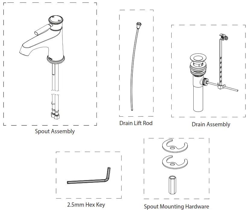 TOTO TL211SD12R Keane Single-Handle Bathroom Sink Faucet - PARTS