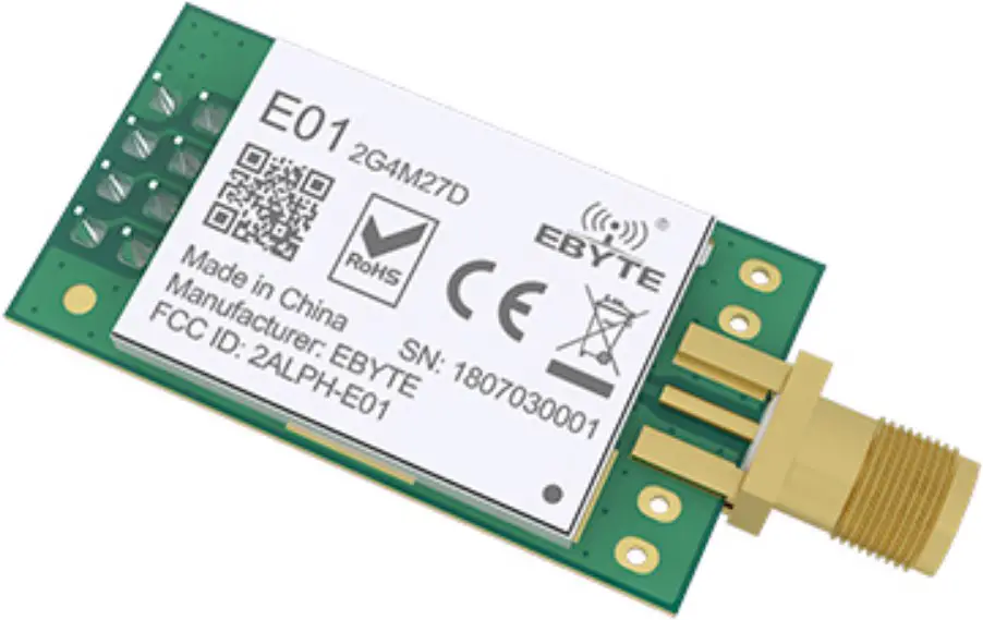 EBYTE E01-2G4M27D 2.4GHz 100mW SMD Wireless Module