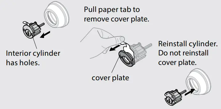 Kwikset 258 Series Halifax Deadbolt - cover plate