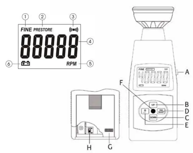 Nidec-ST-II00-Tachometer-Compact-Handheld-LED-Stroboscope-fig-1