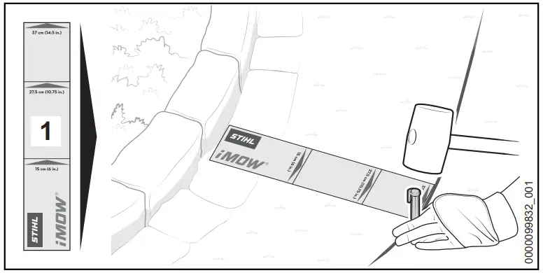 STIHL iMOW 5.0 EVO Robot Lawn Mowers - Ruler