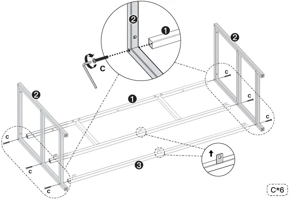 ErgoAV ERTFS5-01 BC TV Stand - Figure 1