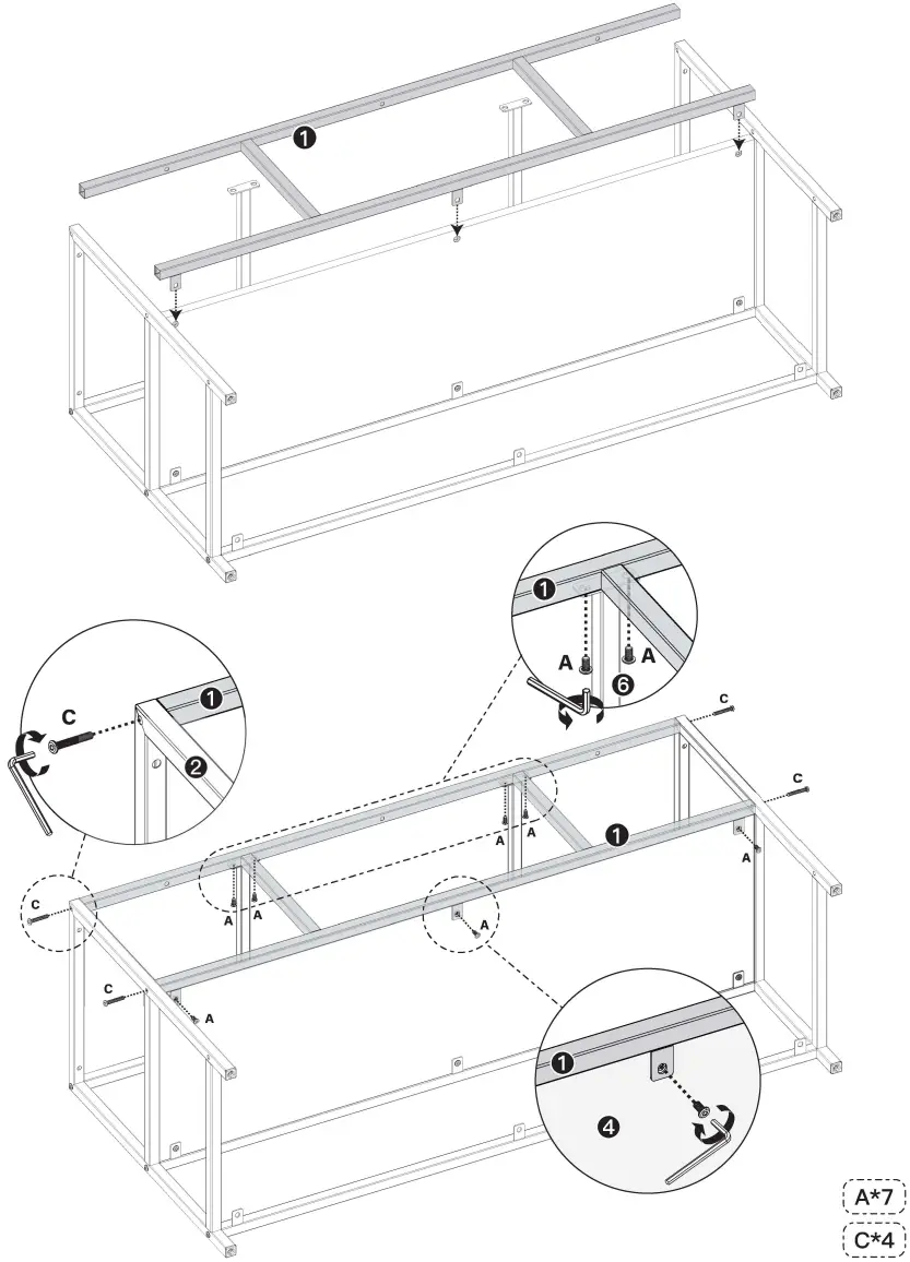 ErgoAV ERTFS5-01 BC TV Stand - Figure 4