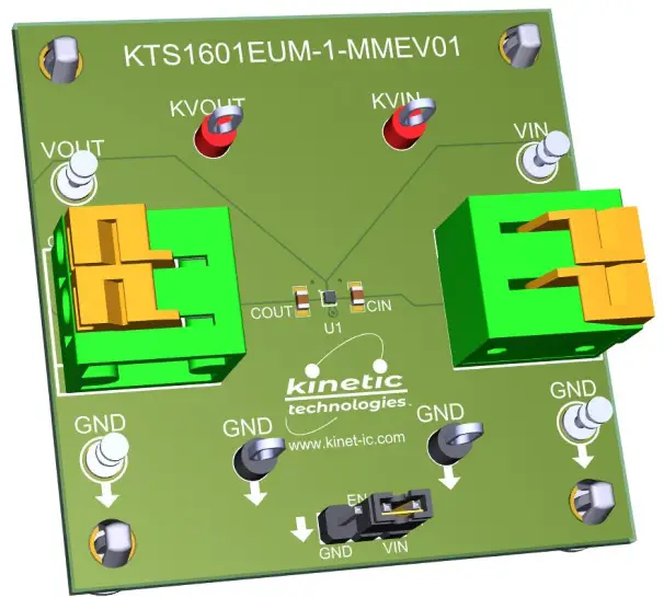 kinetic technologies KTS1601EUM 1 MMEV01 2A Slew Rate Controlled Load Switch with Reverse Blocking