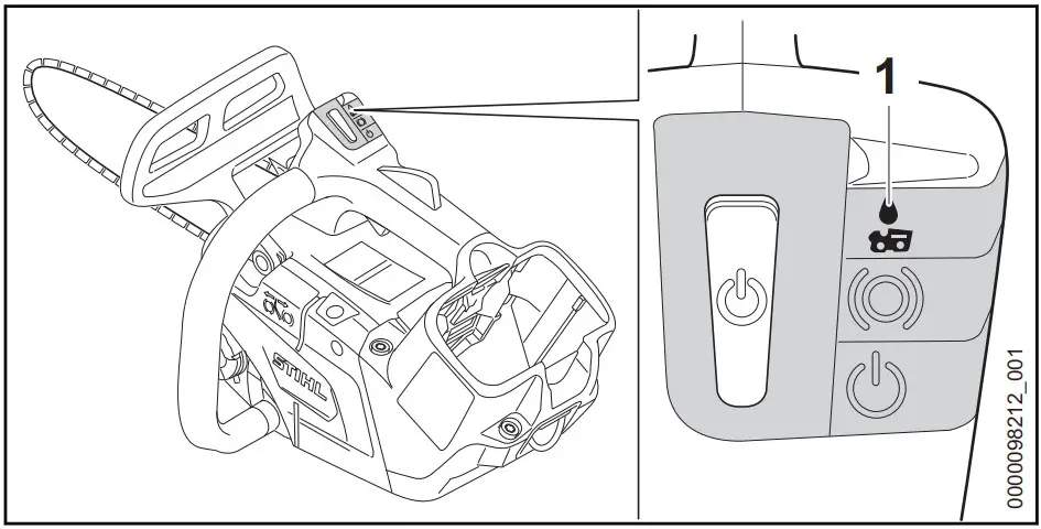 STIHL MSA 220 TC O Handled Battery Chainsaw - Equipment feature