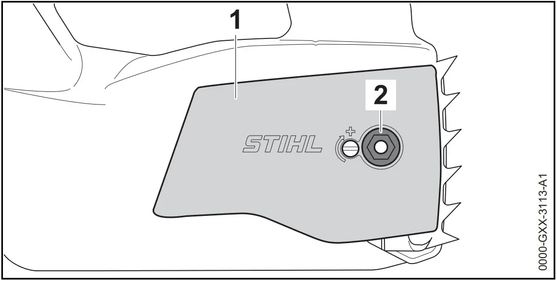 STIHL MSA 220 TC O Handled Battery Chainsaw - Guide Bar 1