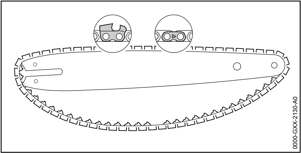 STIHL MSA 220 TC O Handled Battery Chainsaw - Guide Bar 2
