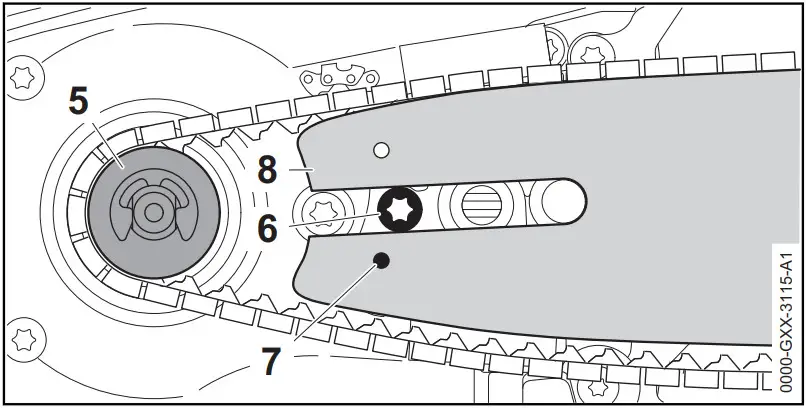 STIHL MSA 220 TC O Handled Battery Chainsaw - Guide Bar 3