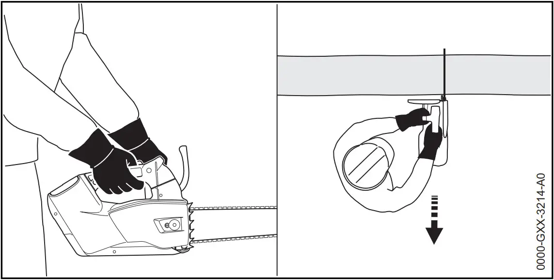 STIHL MSA 220 TC O Handled Battery Chainsaw - Kickback 2