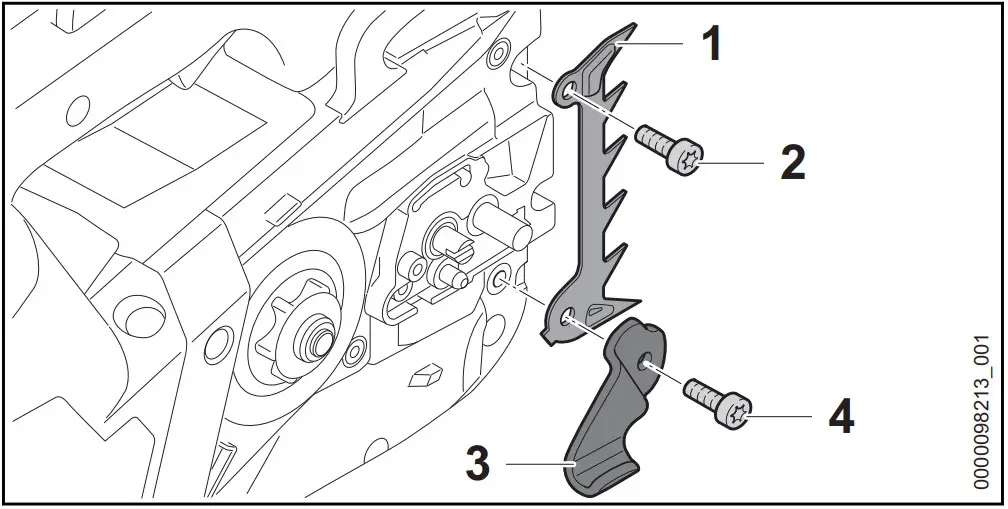 STIHL MSA 220 TC O Handled Battery Chainsaw - Spiked Bumper 1