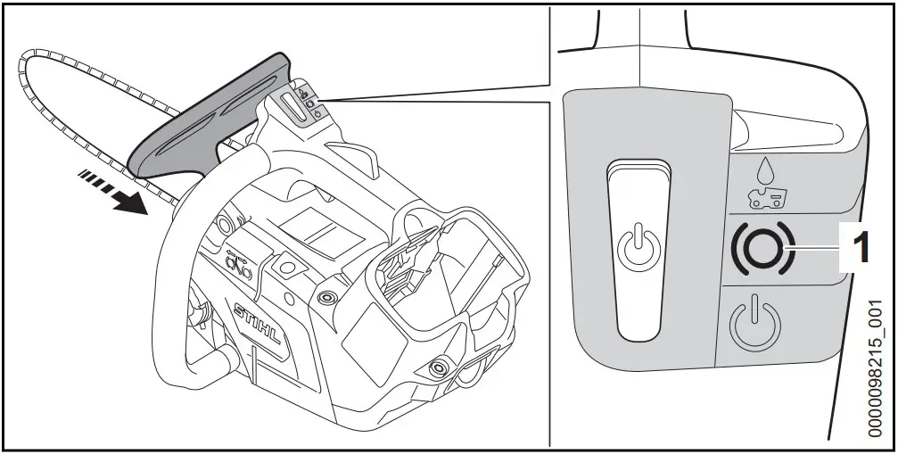 STIHL MSA 220 TC O Handled Battery Chainsaw - Spiked Bumper 3