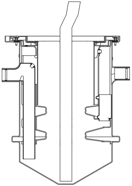 Trapzilla TZ 525 Grease Interceptor - hose into lower solids