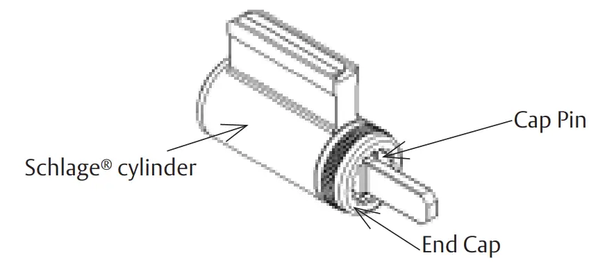 SARGENT-A7476D-30-Option-Lever-to-Accept-Schlage-Fixed-Core-Cylinder-fig-1