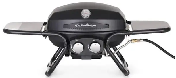 Captiva Designs E02GR012 2 Burner Portable Propane Gas Grill