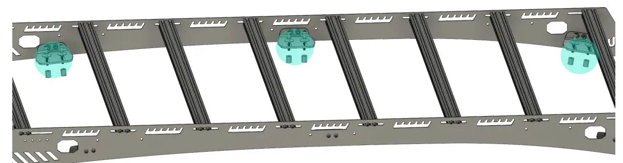 UPTOP BRAVO FJ Cruiser Roof Rack - Spacer Placement