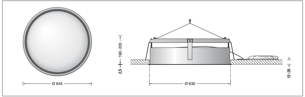 BEGA-50-844.6-Large-Area-Recessed-Ceiling-Luminaire-for-Indoor-FIG-1