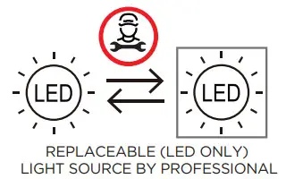 LUTEC 7193004118 Qubo LED Dark Grey Opal IP54 Outdoor Post Light - Bulb