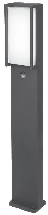 LUTEC 7193004118 Qubo LED Dark Grey Opal IP54 Outdoor Post Light