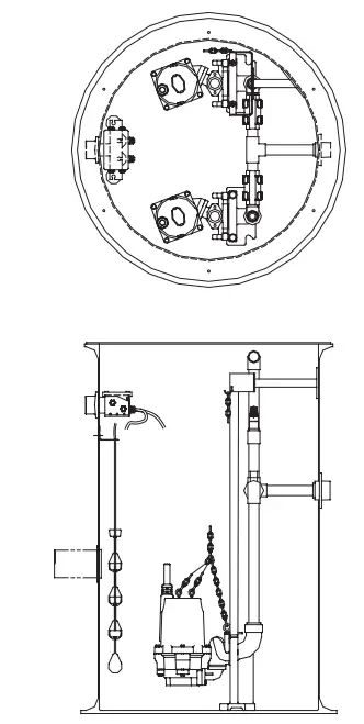 PENTAIR HPG(X)200 Hydromatic Grinder Pumps - TYPICAL INSTALLATION