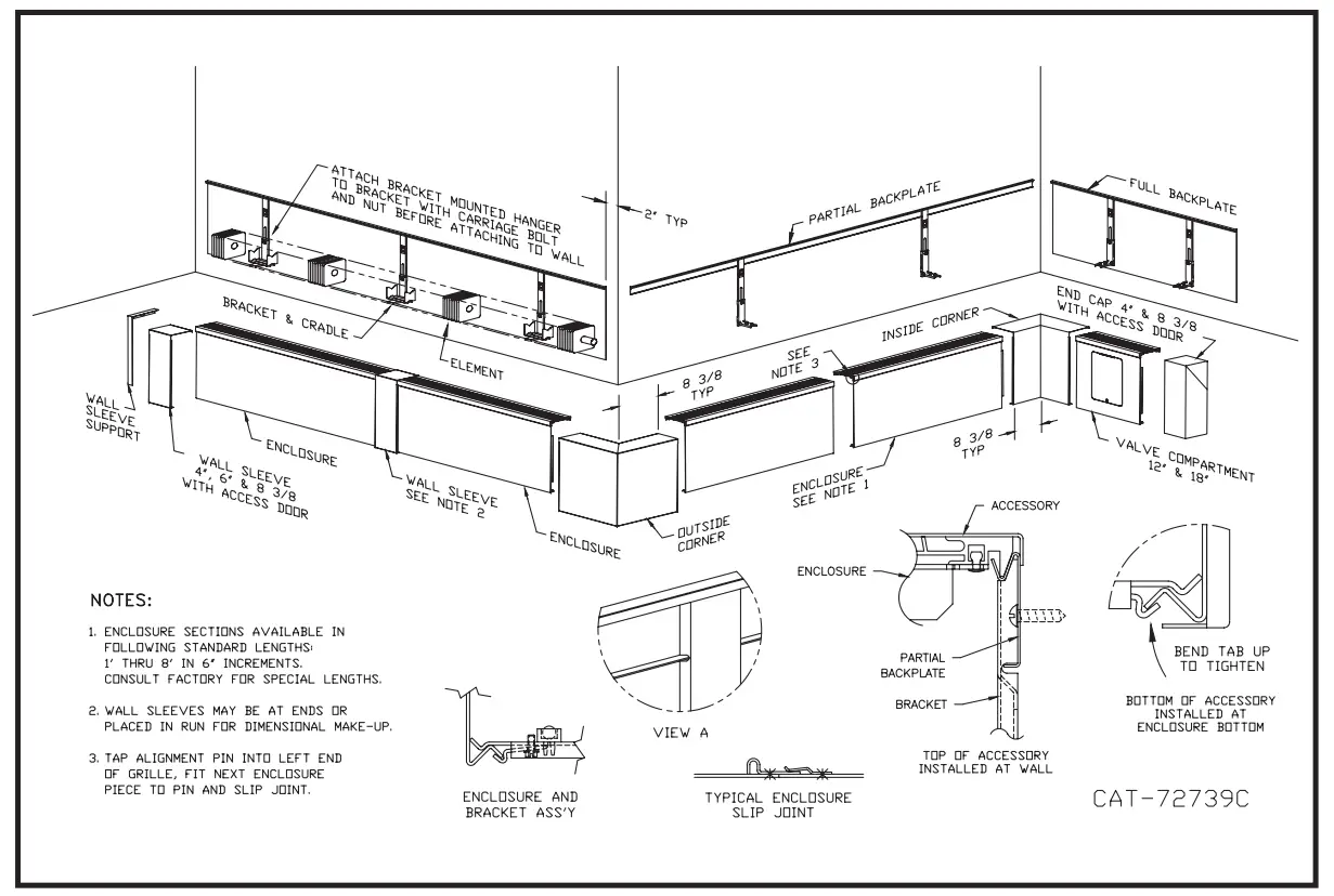STERLING JDVA Commercial Finned Tube Radiation