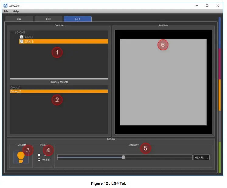 LG2 Software - LG4 Tab