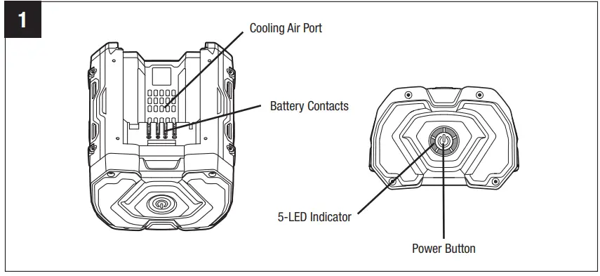 EGO BA1400T 56V POWER Battery and Charging Kit - fig 1