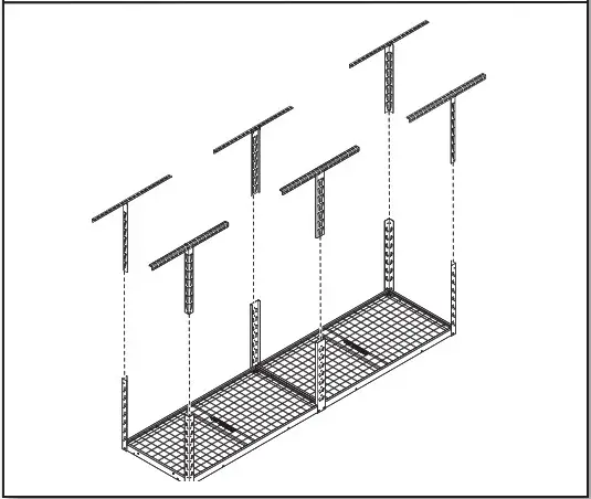 GLADIATOR GALS24M1KG Overhead GearLoft Storage Rack - ASSEMBLY INSTRUCTIONS 12