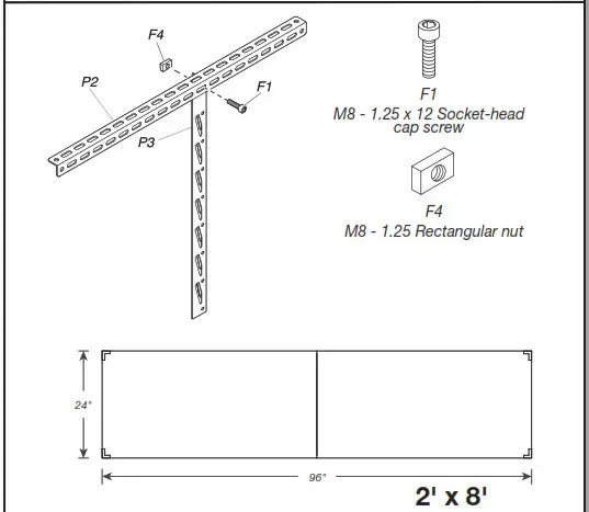 GLADIATOR GALS24M1KG Overhead GearLoft Storage Rack - ASSEMBLY INSTRUCTIONS 8