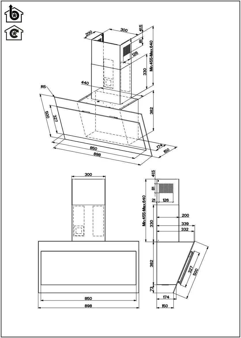 BLAUPUNKT 5DL69653 Extractor Hood - Figure 4