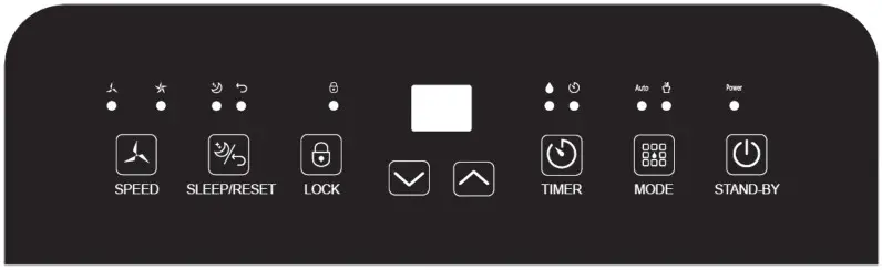 MYCOND Smart 25 Air Dehumidifier - CONTROL PANEL