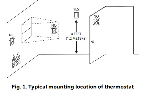 Honeywell-TC500A-Commercial-Thermostat-fig-1