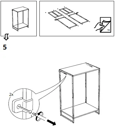 IKEA JOSTEIN Shelving Unit with Doors 16