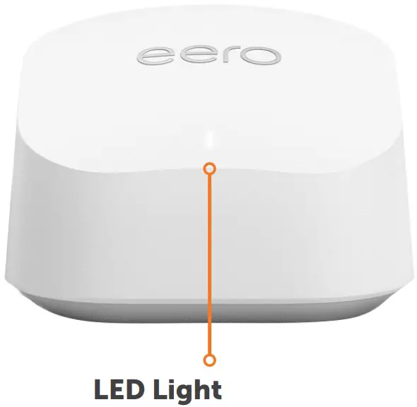 Front view of the device