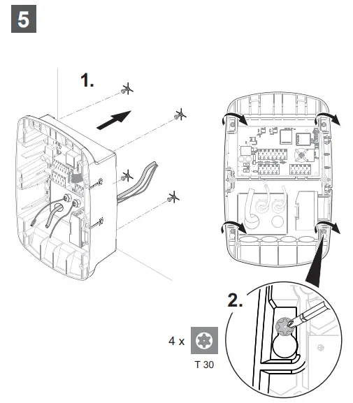 Optional cable glands (communication)