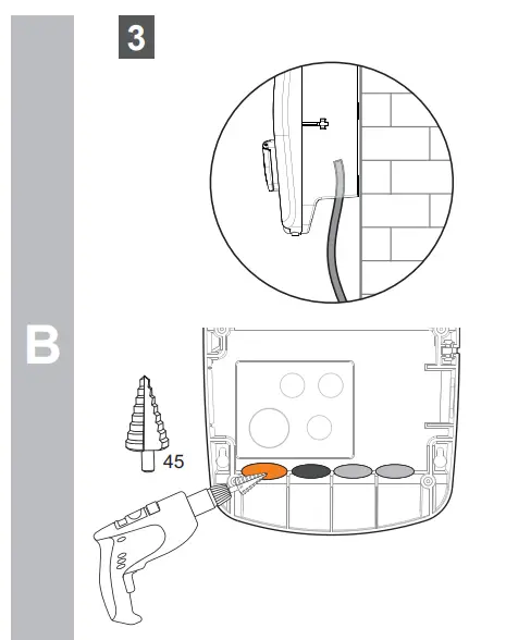 Optional cable glands (communication)
