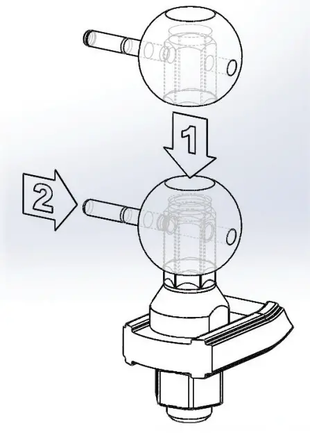 TOWSMART 1255 Swap A Ball Adjustable Hitch Ball System - INTERCHANGEABLE