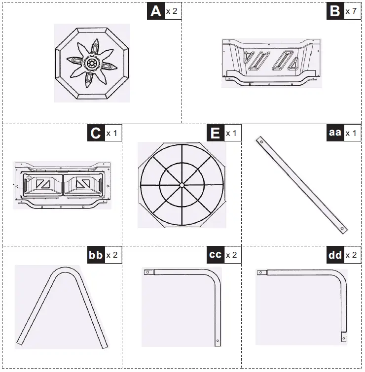 Outsunny 845-490GY Garden Compost Bin-fig-2