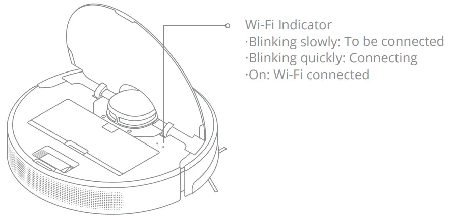 DreameBot D10 Plus Auto Empty Robot Vacuum and Mop - Indicator
