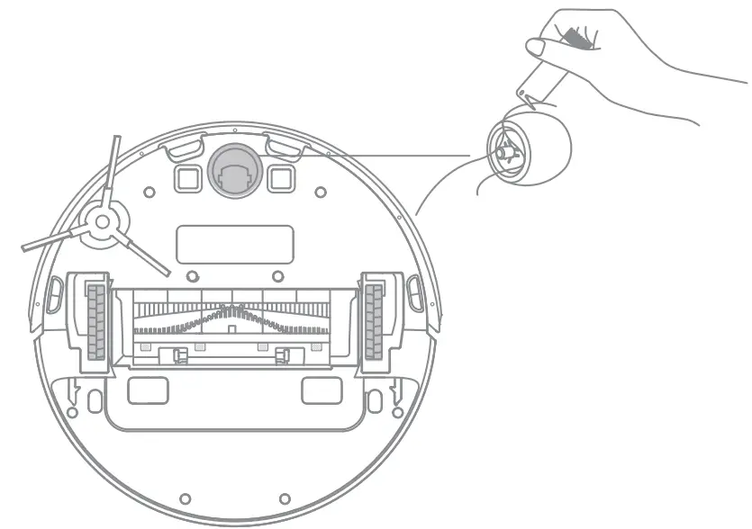 DreameBot D10 Plus Auto Empty Robot Vacuum and Mop - Main Brush 3