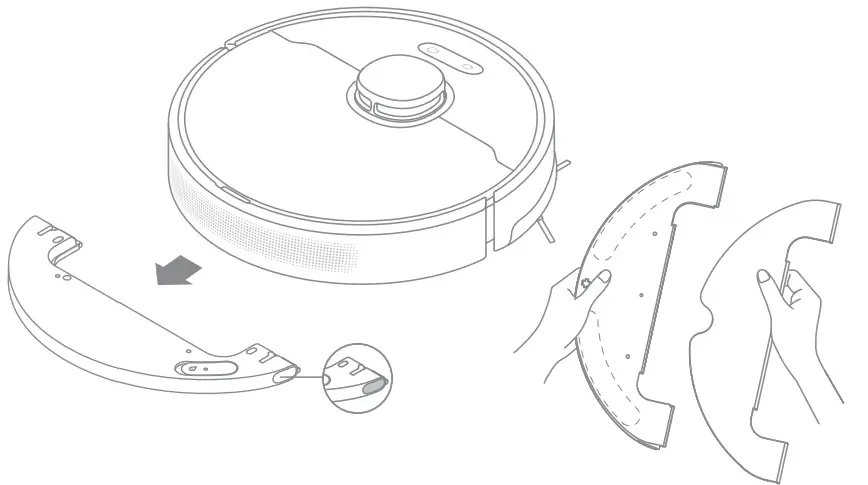 DreameBot D10 Plus Auto Empty Robot Vacuum and Mop - Mopping Module