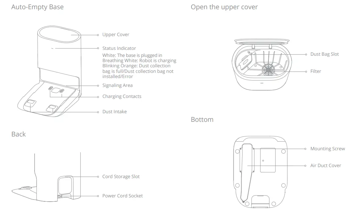 DreameBot D10 Plus Auto Empty Robot Vacuum and Mop - Robot 1