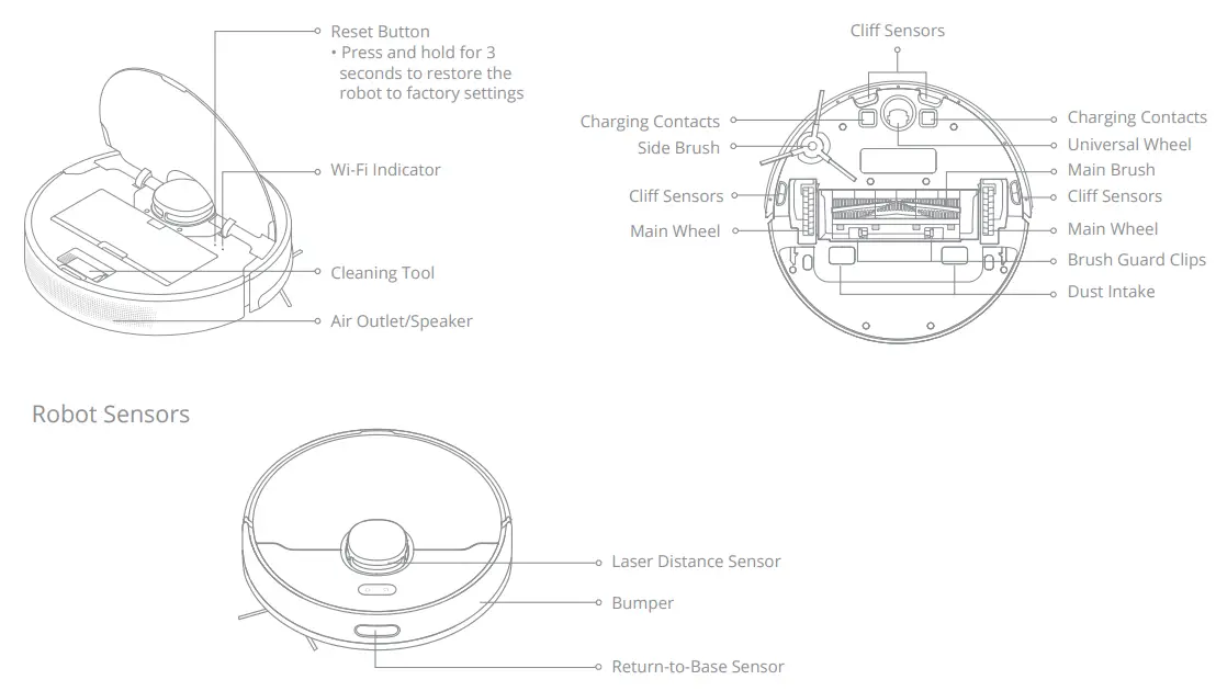 DreameBot D10 Plus Auto Empty Robot Vacuum and Mop - Robot 1