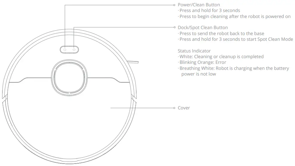 DreameBot D10 Plus Auto Empty Robot Vacuum and Mop - Robot