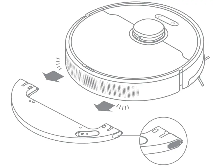 DreameBot D10 Plus Auto Empty Robot Vacuum and Mop -backwards