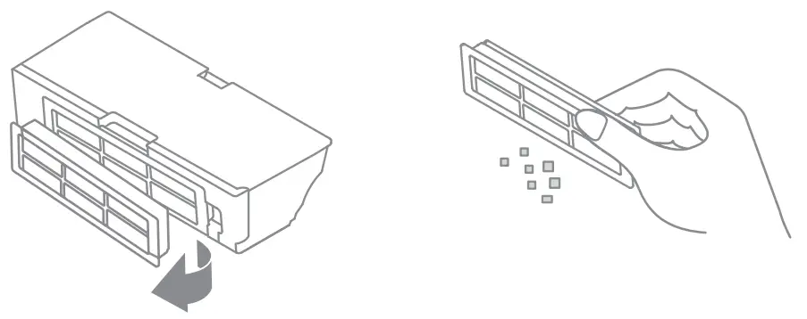 DreameBot D10 Plus Auto Empty Robot Vacuum and Mop -fingers