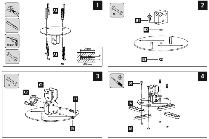 hama-00084422-Projector-Mount-3