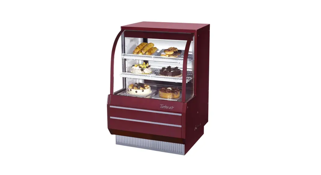 Turbo Air Tcgb-36-2-n Series 6 Inch Curved Glass Refrigerated Bakery Case User Manual