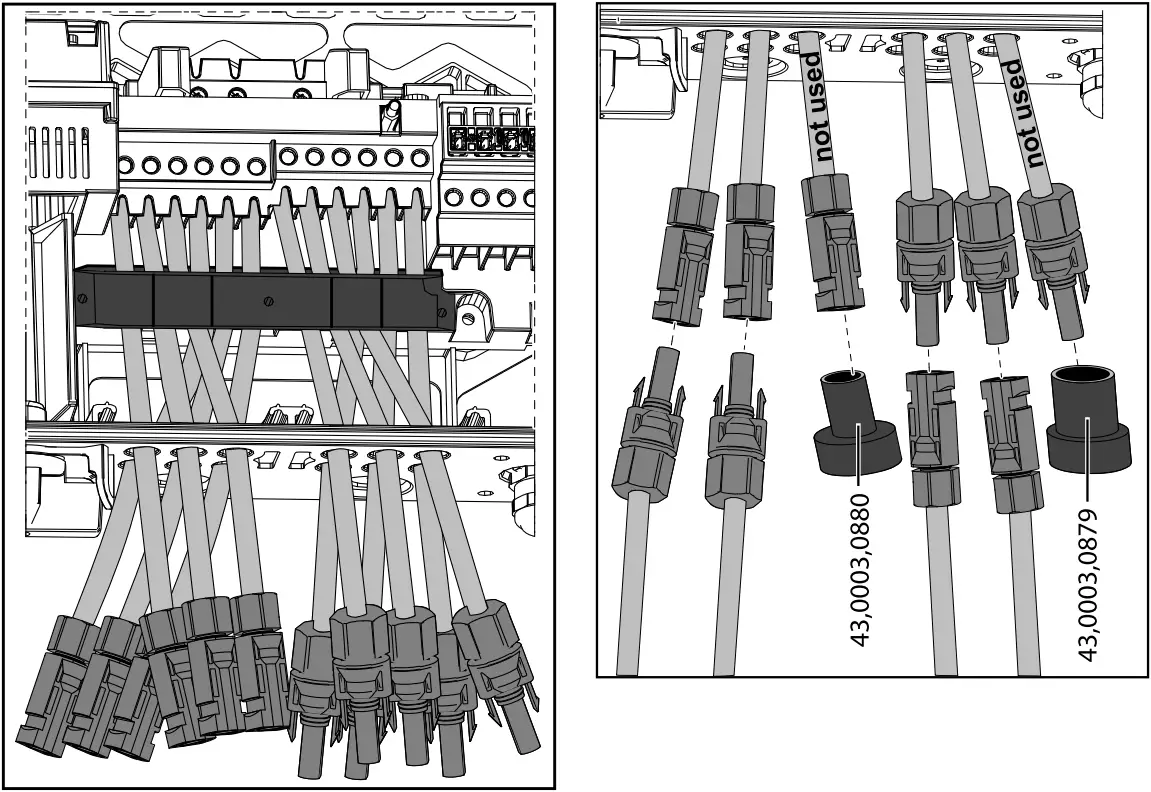 Fronius 10.0-3-M - Option DC-plug +- pair MC4 - 1